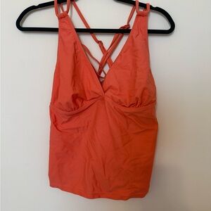 Coral Strappy Tankini Top